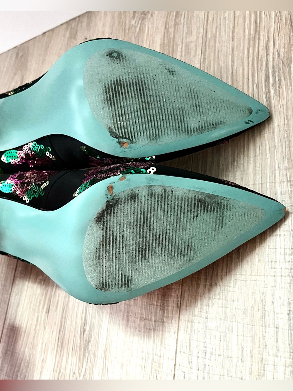 Betsey Johnson Jonas Satin Stilleto Sz 9.5 - Picture 6 of 7